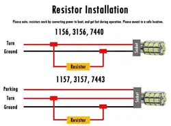 50 W 6 Ом светодиодный лампы декодер стоп неисправностей резистор-компенсатор декодер автомобильные аксессуары