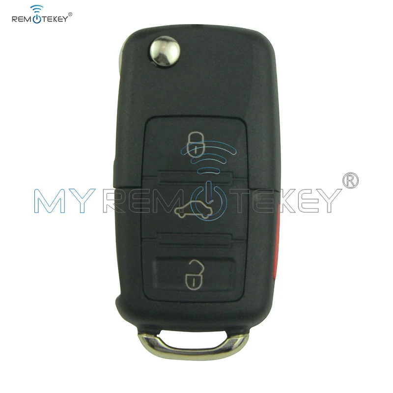 Пульт дистанционного управления Remtekey 1J0 959 753T HU66 315Mhz 4 кнопки для VW Bora Jetta Golf Passat Skoda