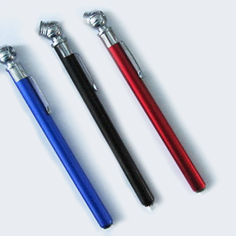 

Portable Tire Air Pressure Test Gauge Pen Vehicle Car Motorcycle Tyre Test Meter Pen Silvery 5-50 PSI Diagnostic Tools