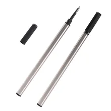 1P Роскошная полностью Металлическая Черная Ручка-роллер 0,5 мм, Шариковая Ручка-роллер, деловая ручка, офисные школьные принадлежности, канцелярские принадлежности 03729