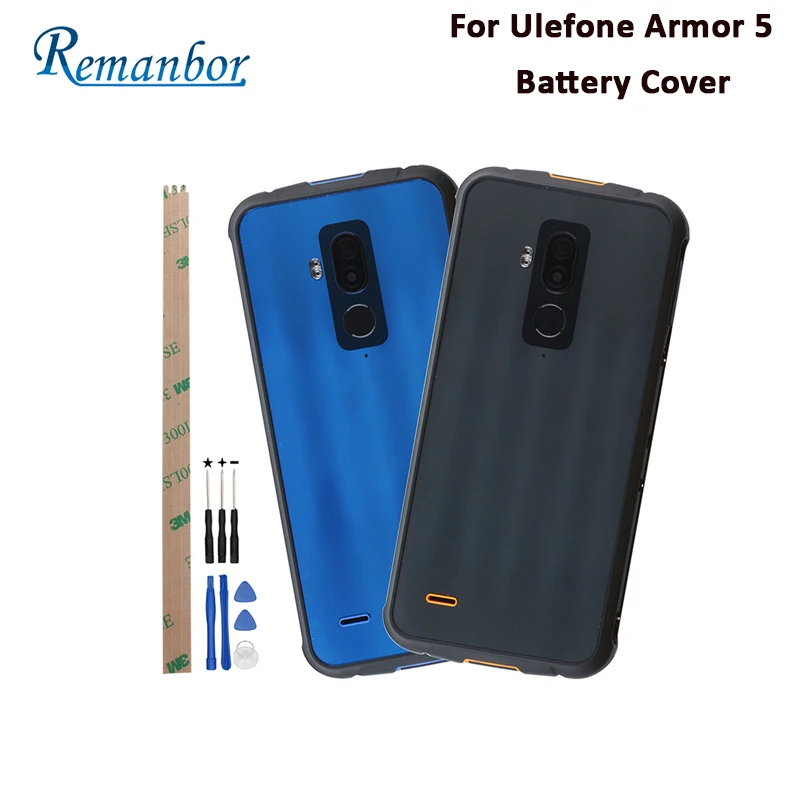 

Remanbor For Ulefone Armor 5 Battery Cover Two Colors 5.85'' Fit For Ulefone Armor 5 Phone Protective Battery Back Cover