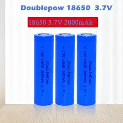 Doulepow 2 шт./лот Бесплатная доставка DP-18650 2000 мАч 2600 мАч 3,7 в литий-ионная аккумуляторная батарея 18650 Высокая емкость для фонарика r20