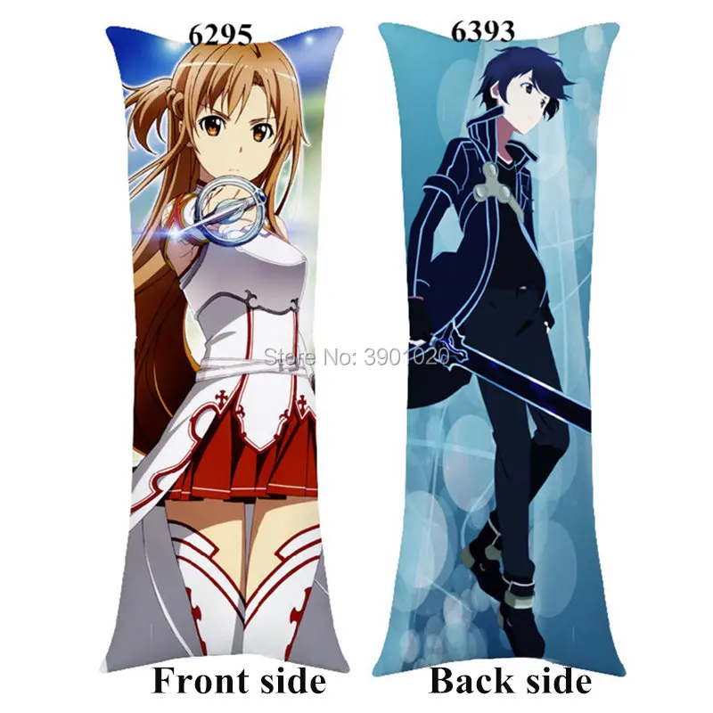 New anime Sword Art Online SAO Kirito Asuna hugging body pillow Cover