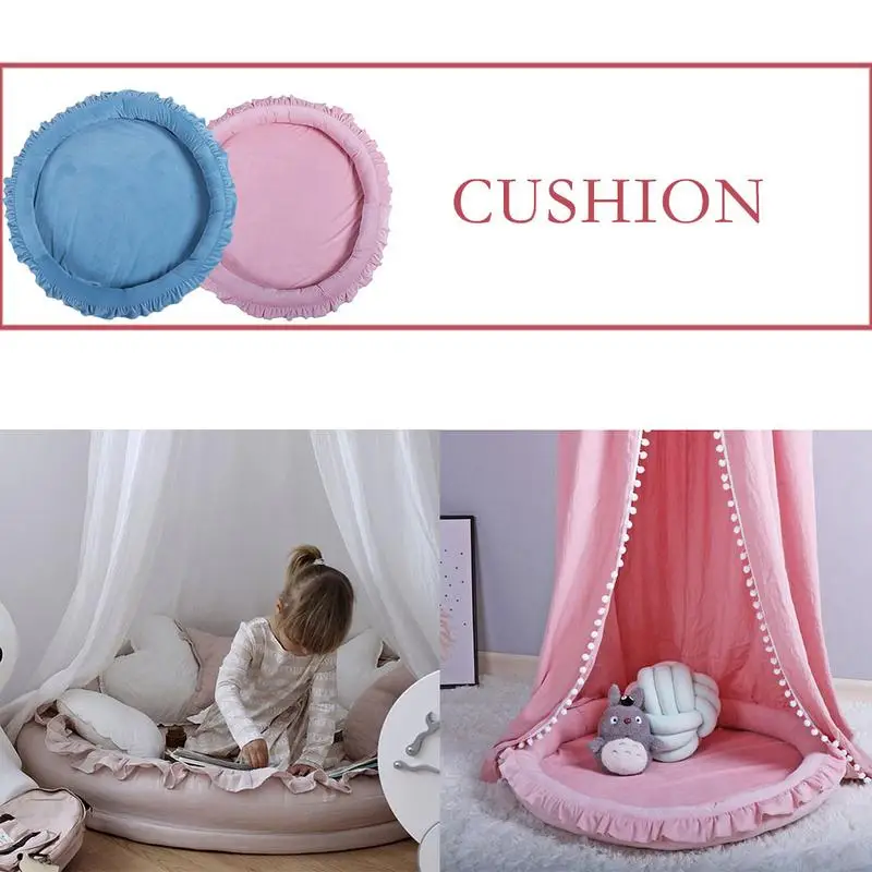 

Multi-functional Crawling Mat Large Round Baby Sleeping Blanket Bed Children's Room Lace Game Play Cushion Tent Accessories