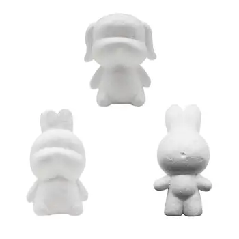 

3-5 Years Kids Craft Toys Foam Animals Bear Modeling Polystyrene Styrofoam 15/20cm Doll DIY Modeling Polystyrene Styrofoam