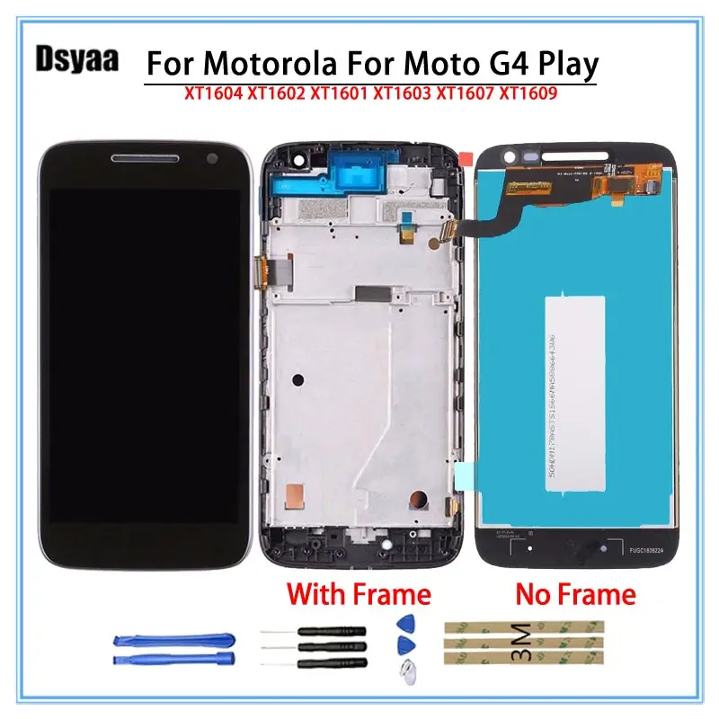 

100% Tested Display For Moto G4 Play XT1601 XT1603 LCD Touch Screen Digitizer Replacement Parts No Dead Pixel
