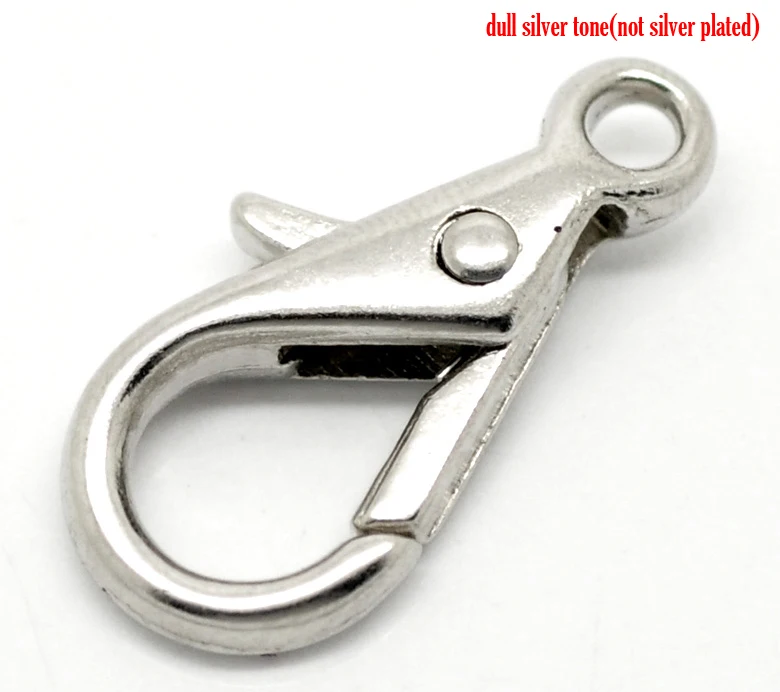 

DoreenBeads 20PCs Silver Tone Lobster Clasps 28x15mm(3/4"x5/8") (B18346) yiwu
