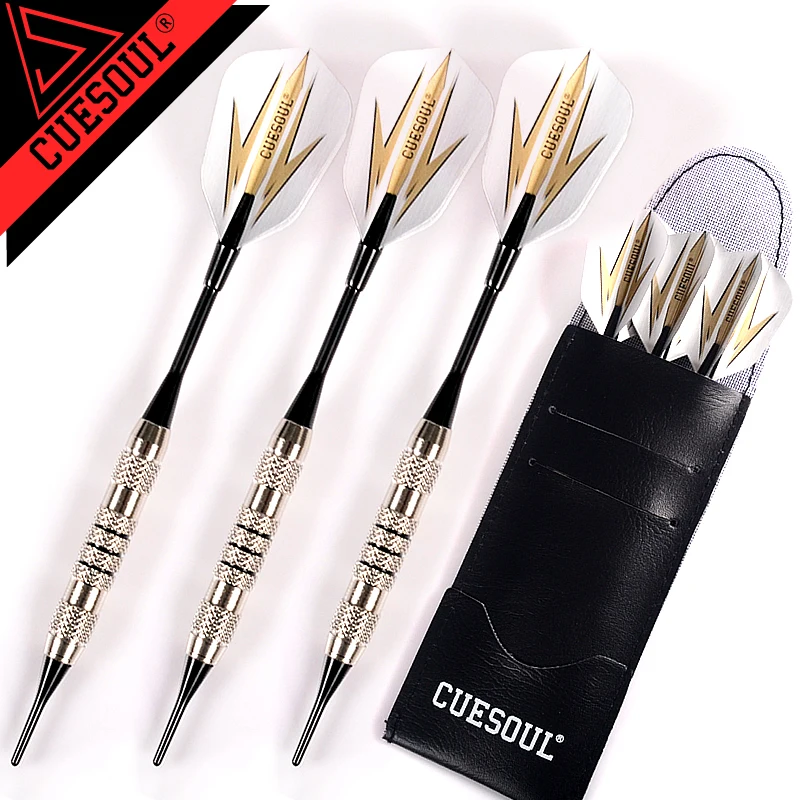 

3pcs/set Professional Darts 16g Soft Darts Electronic Soft Tip With Chrome-plated Iron Aluminum Shaft Indoor Dartboard Games