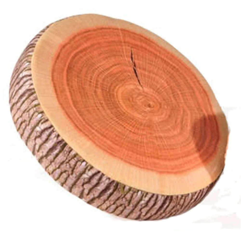 Home Sofa Cushion Wood Design Log Soft Chair Pillow Gift YS