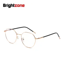 Brightzone Круглый оптический компьютер поддельные винтажные прозрачные оправа для очков в стиле ретро анти голубой свет женские очки оправы очки