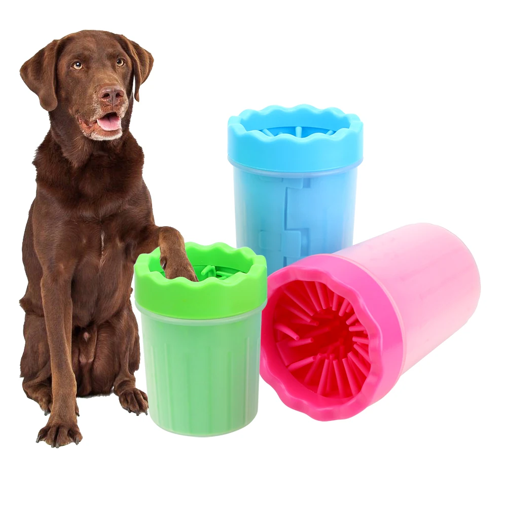 

Dog Cat Cleaning Tool Dog Accessories Portable Pet Cats Dogs Foot Clean Cup Small Large Soft Silicone Washing Brush Paw Washer