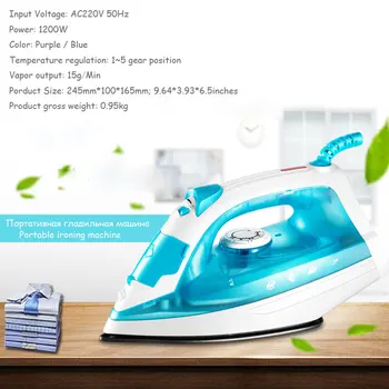 

Household steam iron hand-held mini electric iron 220v 1200w small portable ironing ironing machine