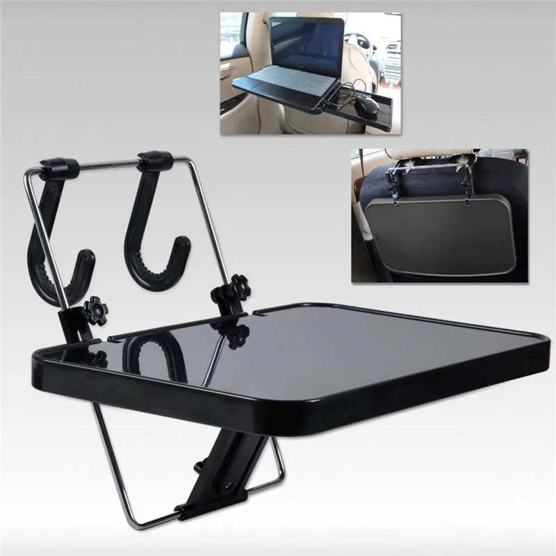 

Foldable Car Tray Auto Steering Wheel Mount Computer Table Drinks Holder Beverage Rack Car Back Seat Desk Hanging Storage Stand