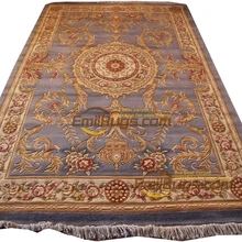 Античный французский ковер, тканые ковры для гостиной, Круглый Роскошный коврик, ковер, шерстяные вязаные ковры