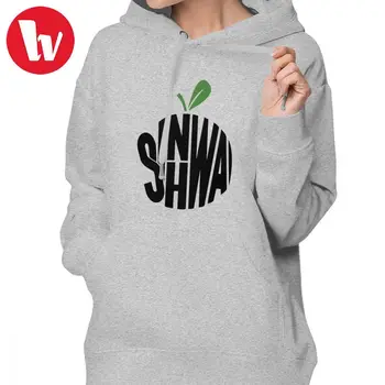 

Shinhwa Hoodie Shinhwa - Orange Hoodies Over Sized Sweet Hoodies Women Cotton Street wear Long-sleeve Red Pullover Hoodie