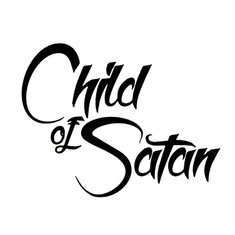 

CHILD OF SATAN Vinyl Decal Sticker Car Window Wall Bumper God Funny Rear Window Car Sticker
