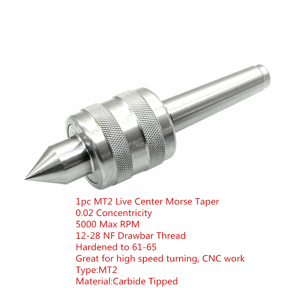 MT2 конус Морзе прецизионный роторный конус живой центр Металлообработка Токарный патрон тройной подшипник карбида 2Mt конус Морзе#2 ЧПУ Работа