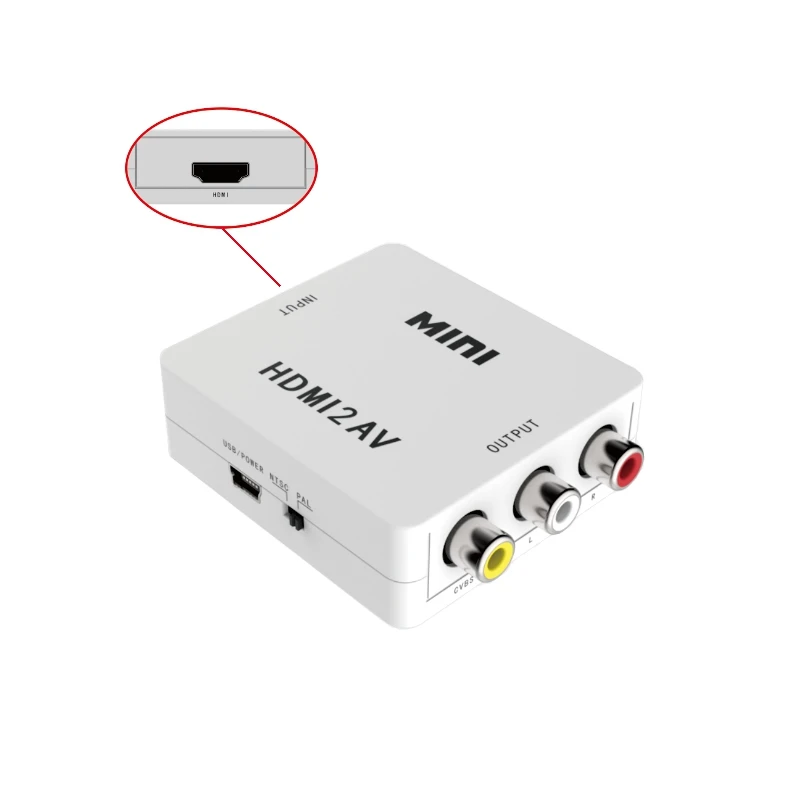 

CLAITE EV100 HD Port to AV Convertor Transfer Module Only For FPV Goggles RC Drone Set Combo w/ Cable