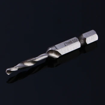 

1/4" Hex Shank HSS Metric Hand Screw Thread Tap Taper & Drill Bits Tool M3-M10