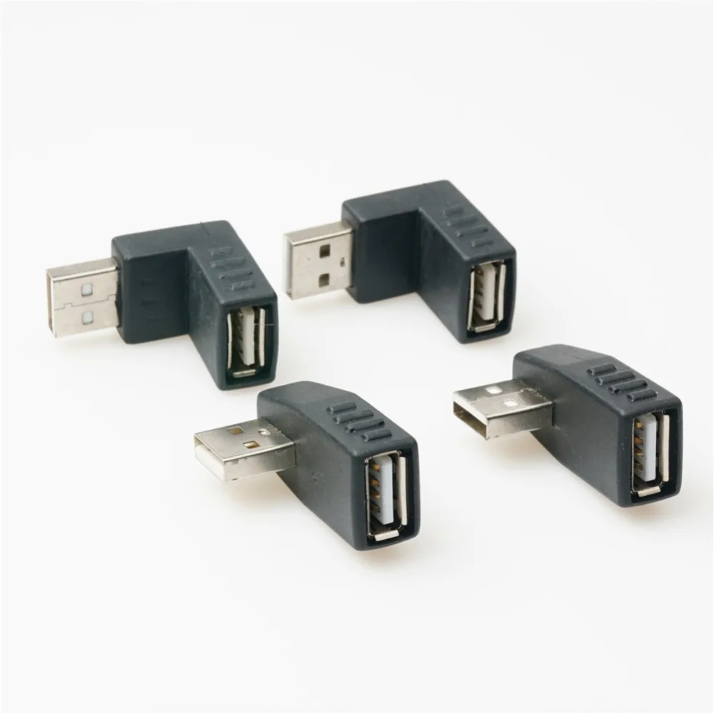 Левый/правый/вверх/вниз угол 90 градусов USB 2,0 Мужской 90 Угловой USB мама-папа Кабель-адаптер