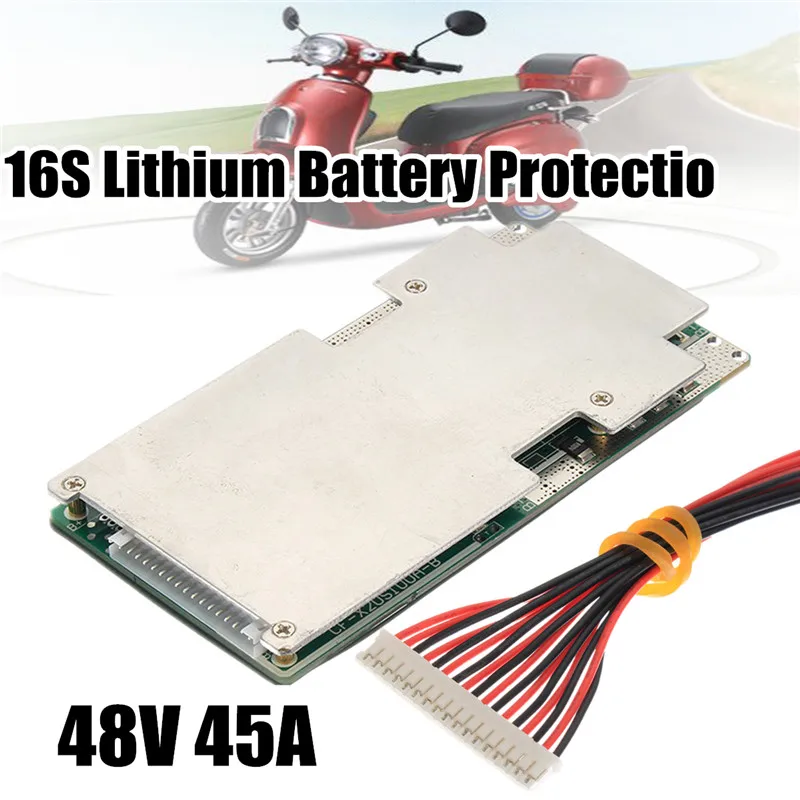 16S 45A 48 В литий-ионный Lifepo4 батарея защита питания плата Bms Lfp Pcm Pcb интегральные схемы плата для электровелосипеда