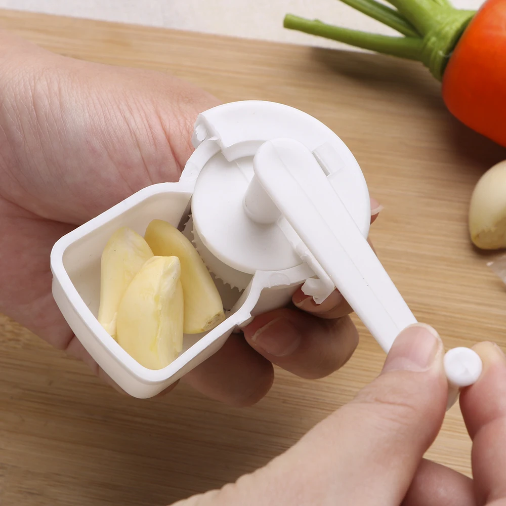 HOOMIN чеснок прессы машина резак Еда Класс PP дробилка для имбиря Muller Кухня Squeeze