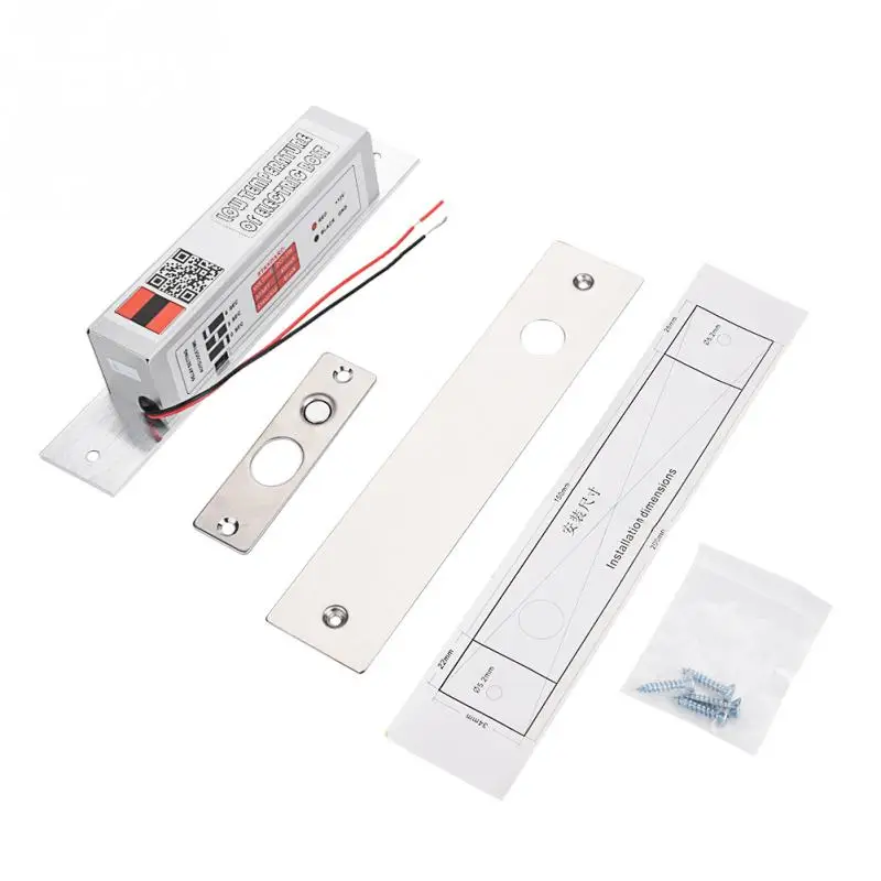 

NC Electric Mortise DC 12V Fail Safe Electric Drop Bolt Lock 2 Wires Time Delay Control Security Lock Doors For Door Access 2019