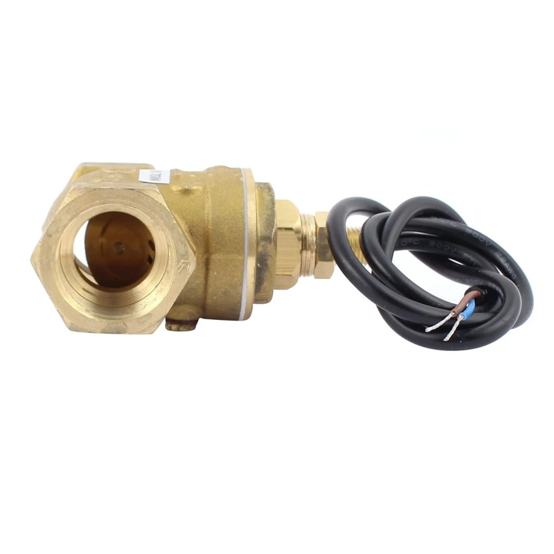 USB-FS43TA Baffle Type Flow Sensor Switch Reed Switch Brass Sensor 5-40L/min 5-24V DC 0.3A 2 wire