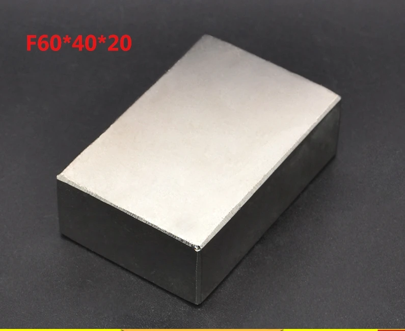 2 шт. 60*40*20 супер сильный магнит прямоугольные блоки магниты 60 мм x 40 20 n50
