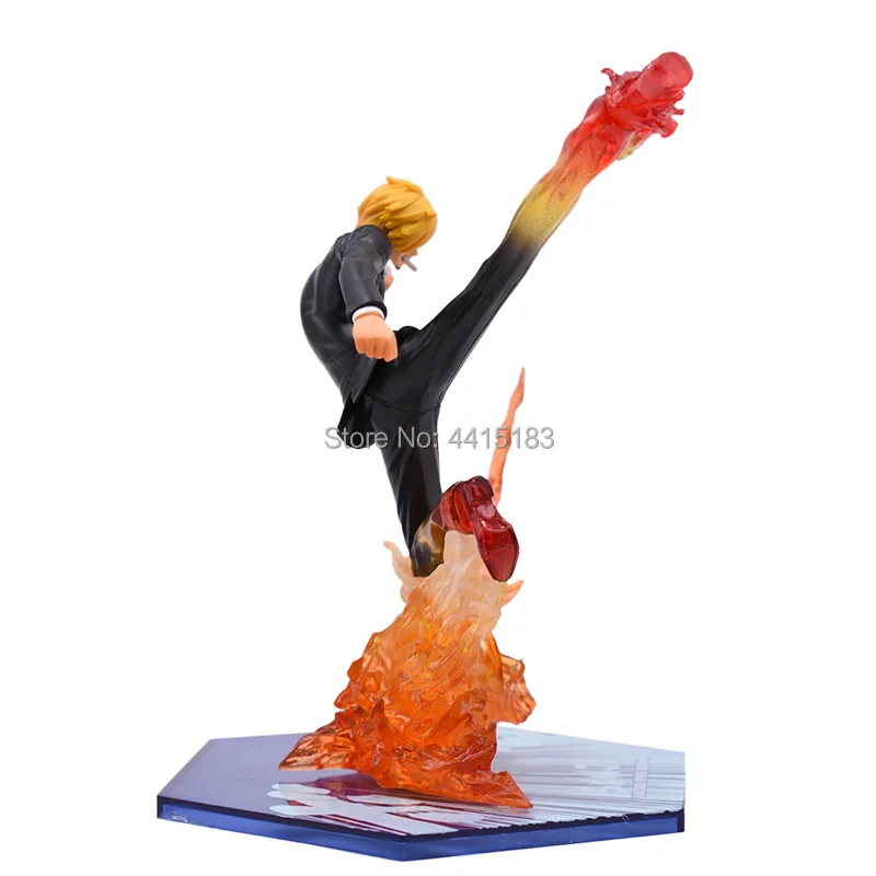 Anime One Piece ZERO Vinsmoke Sanji Battle Ver PVC Action Figure Doll Collectible Model Baby Toy Christmas Gift For Children