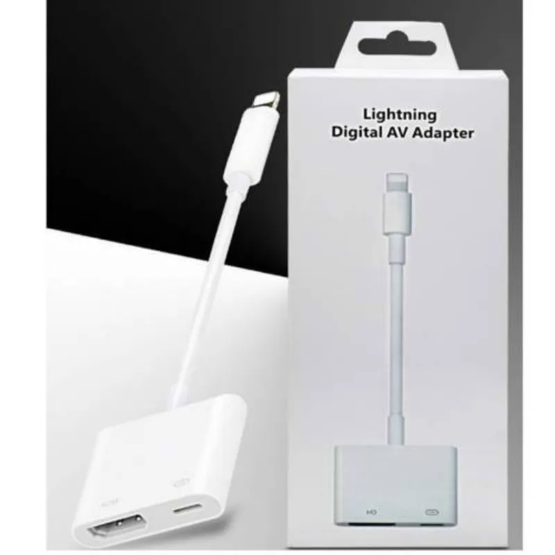 Новый Lightning1 к HDMI цифровой AV ТВ кабель адаптер для iPad iPhone X 8 7 6 Plus|Коннекторы и