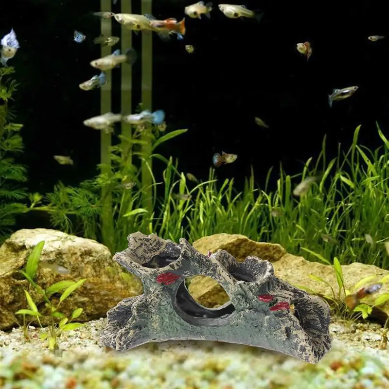 

1Pc Decorative Resin Vivid Artificial Resin Trunk Aquarium Equipment Landscaping Decoration Resin Ornament