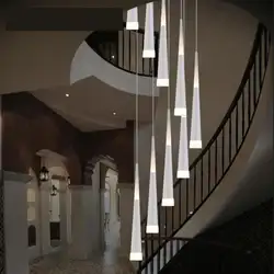 современная светодиодная люстра для лестничной лестницы 1.5-4M Подвеска люминария для столовой Гостиничные светильники длинные Лестничные