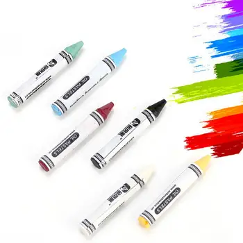 

Makeup 6 Colors Neon Body Paint Crayons Pigment For Children Kids Face Painting Glow Fluorescent Football Game Paint Tool