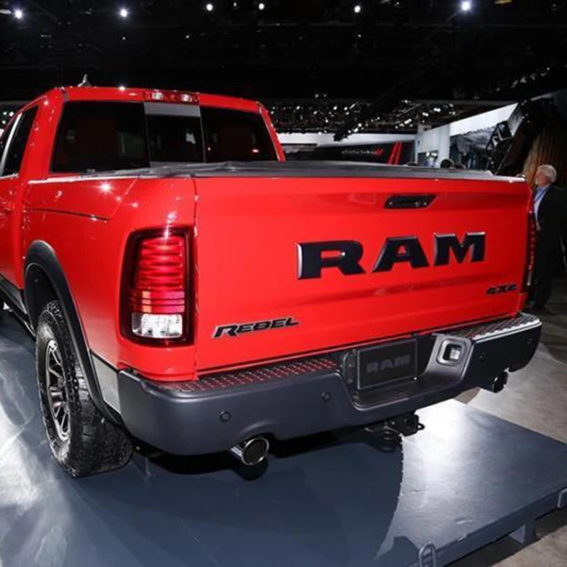 

3D Tailgate Ram Emblem Trim Rear Letter SET OF 3 For 2015-2018 Dodge Ram 1500
