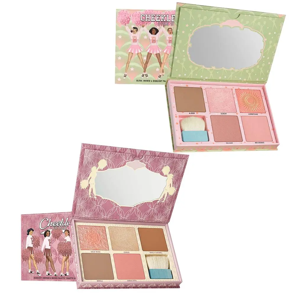 

5 Colors Powder Highlighter Makeup Palette Shimmer Contouring Kit Highlighting Concealing Bronzer Set