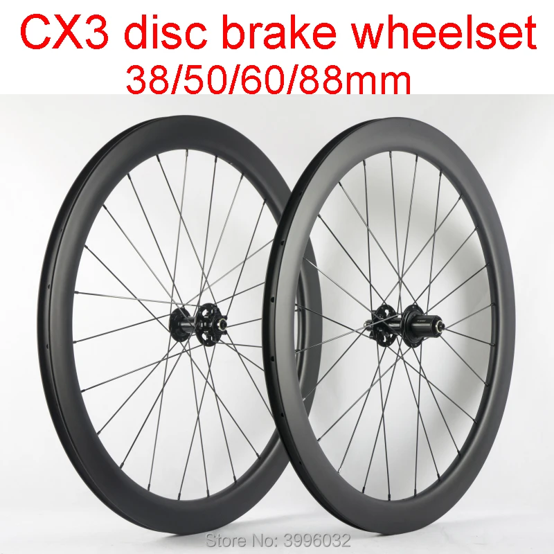 700C Road Bike Rims Carbon Fiber Clincher Rims 38-50 60-88mm Bicycle Carbon Rim