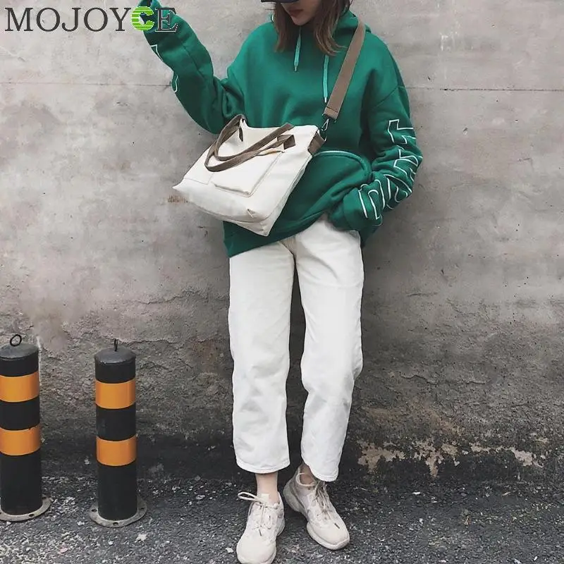 للجنسين قماش حقيبة كتف المرأة الفتيات اليد سعة كبيرة عارضة حقيبة ساعي حقائب Crossbody حقائب للنساء sac