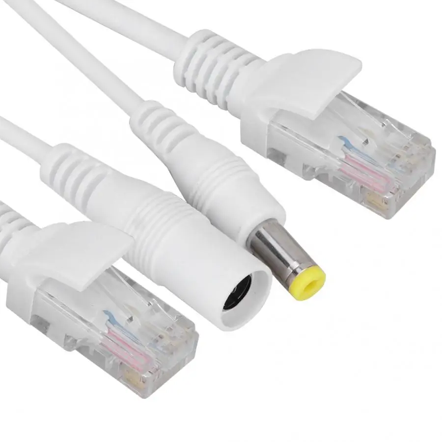 Компьютерные разъемы dc jack 12 В Power Over Ethernet Пассивный кабель адаптер POE разделитель