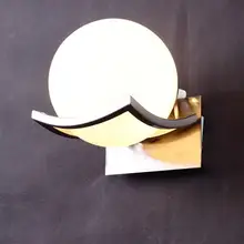 Индивидуальное креативное освещение, стеклянный шар, настенный светильник, стеклянный настенный светильник, для учебы, балкона, спальни, прикроватный, проходные лампы