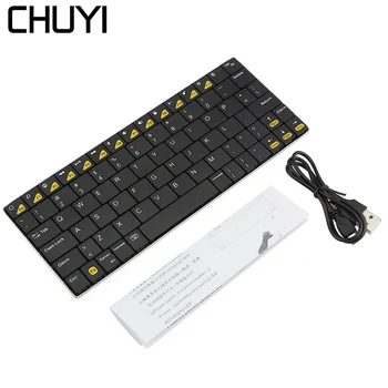 

CHUYI Bluetooth 3.0 Keyboard Ergonomic Wireless Computer Portable Ultra-thin Keyboard For Apple Tablet For iPad For Macbook