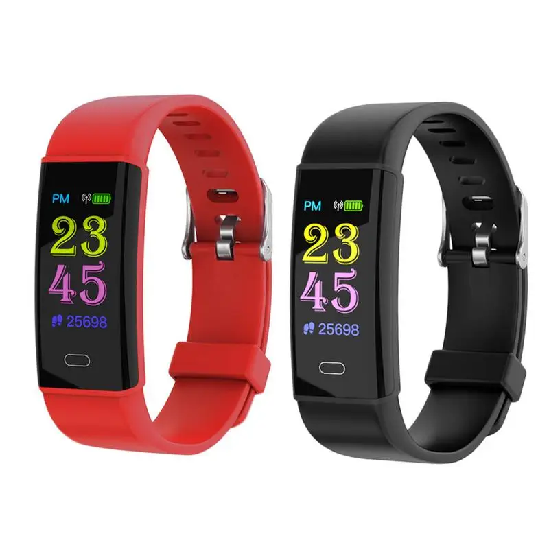 

Smart Bracelet 0.96 Touch Screen Swim Posture Detect Sleep Heart Snap Anti-lost Remote Control Photo Sports Bracelet Wristband