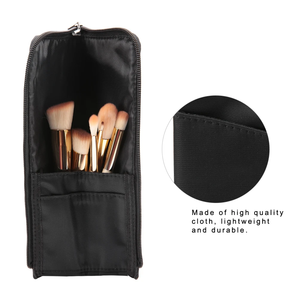 

Professional Portable Makeup Brush Bag Cosmetic Tool Container Travel Makeup Brushes Set Storage Holder Black Makeup Kits Tools