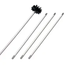 LanLan нейлоновая щетка для чистки с 6 шт. трубными щетками стержни 60 см Длина Длинная ручка дымоход щетка для чистки трубки инструмент для очистки дома