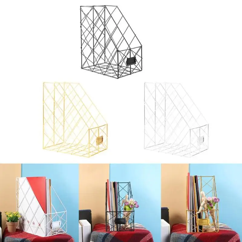 مجلة صندوق تخزين الرف الحديد شبكة تخزين الرف معدنية مزدوجة طبقات سطح المكتب كتاب ملف عرض الرف اللوازم المكتبية