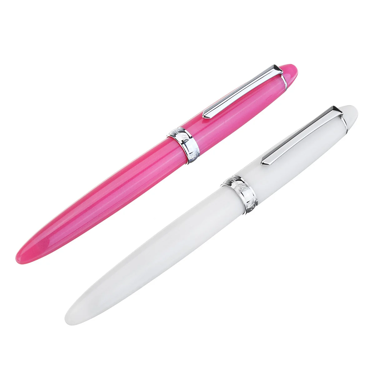 

KICUTE Sheet Metal Business Fountain Pen Luxury Resin Fine Nib Smooth Writing Pen School Office Stationery for Christmas Gift
