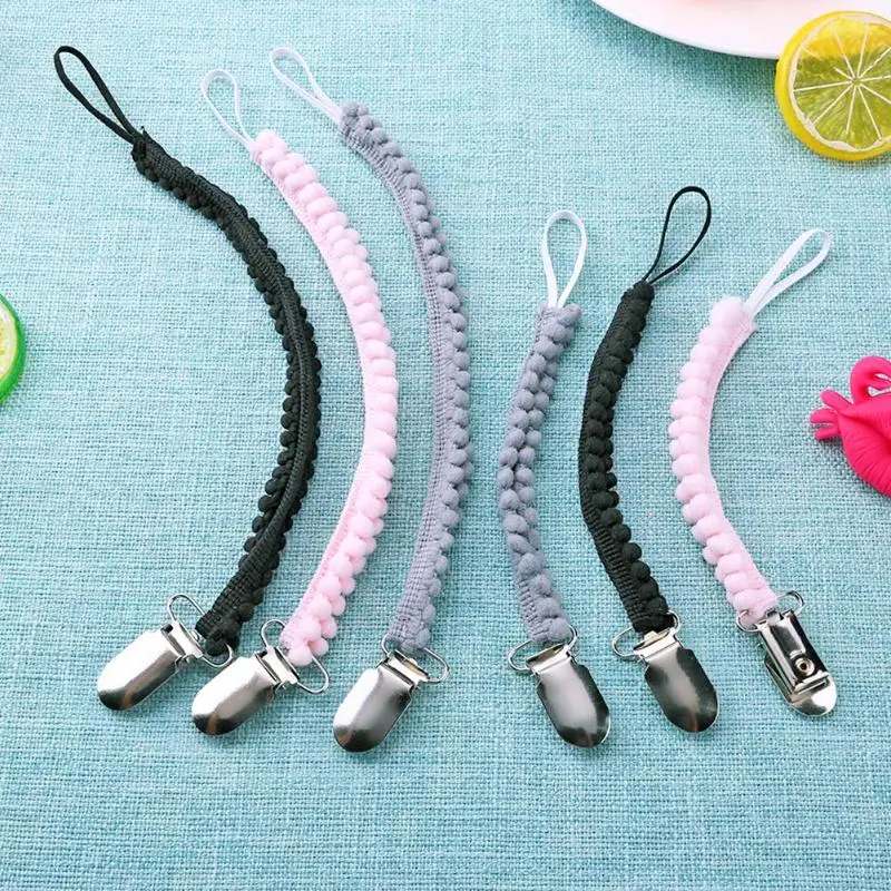 

2018 Baby Teething Pacifier Clip Soother Nipple Holder Chain Anti Drop Double Side Clips Holder Baby Teether Eco-friendly