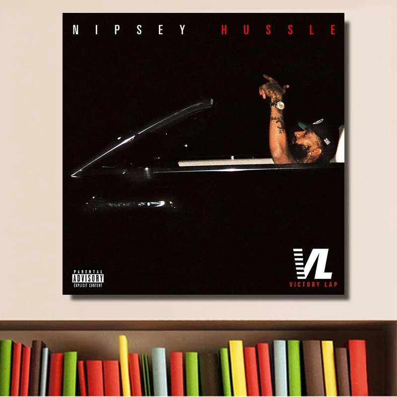 

Nipsey Hussle Victory Lap Music Album Cover Poster Print on Canvas Home Decor No Frame