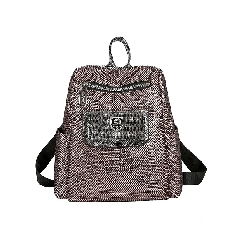 

2019 New Arrival Shining Women Femamle Sequins Backpacks Teenage Girls Ladies Travel Fashion Bags Rucksack Party School Bags