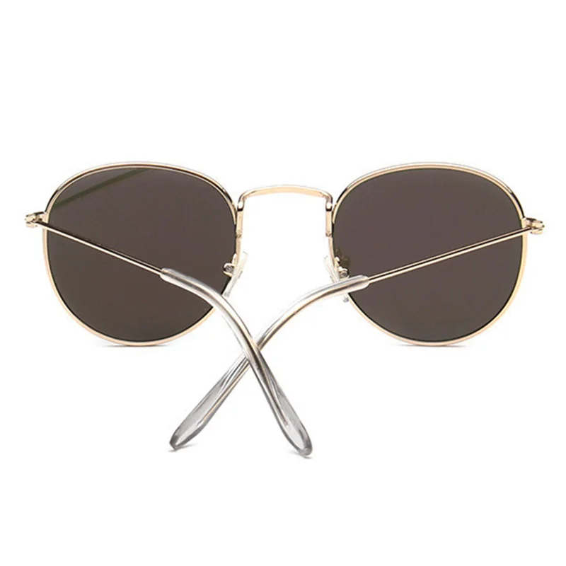 Oulylan, мужские винтажные Круглые Солнцезащитные очки 90 s, женские зеркальные Светоотражающие Ретро солнцезащитные очки, брендовые дизайнерские круглые оправы, UV400
